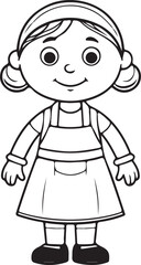 Fototapeta premium Cute cartoon child icon design