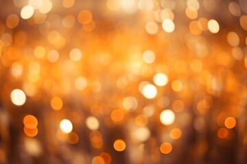 Fototapeta premium Orange Bokeh Background, Orange Bokeh Wallpaper, Orange Bokeh Light Background, Autumn Bokeh background, Thanksgiving Bokeh background, Orange bokeh lights glitter effect, AI Generative