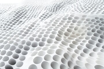 White surface with circular patterns