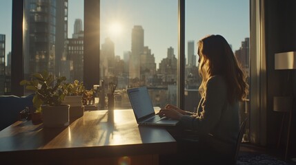 Professional Working from Home in a Modern Condo