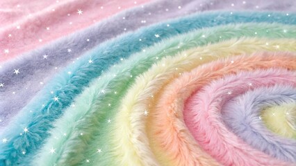 Fototapeta premium Whimsical rainbow-colored gradient with fuzzy textures and swirling patterns, vibrant, whimsical