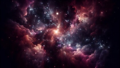 Fototapeta premium The center of milky way galaxy with stars and space dust in universe