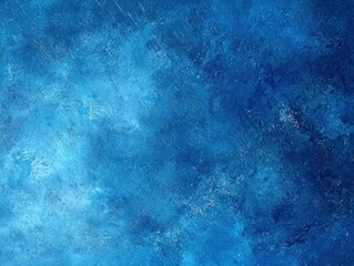 Abstract blue background texture with a gradient hues and water spots for a soft modern design
