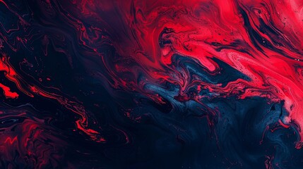 Wallpaper Red and blue acrylic paint mixing together to create an abstract pattern