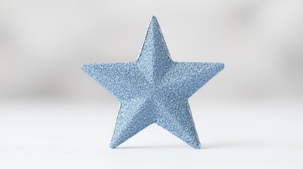 Fototapeta premium Create stunning christmas decorations with a sparkling blue star icon for your holiday celebrations