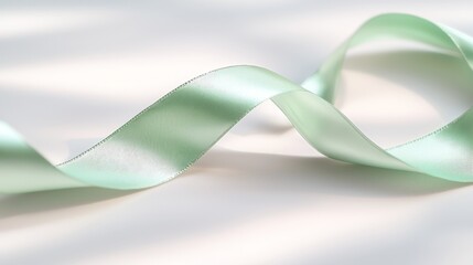 Naklejka premium Create stunning christmas decoration icons using elegant green ribbon for your holiday crafts