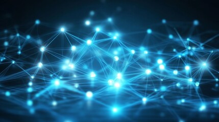 Obraz premium Abstract Network Connection - Digital Technology Background