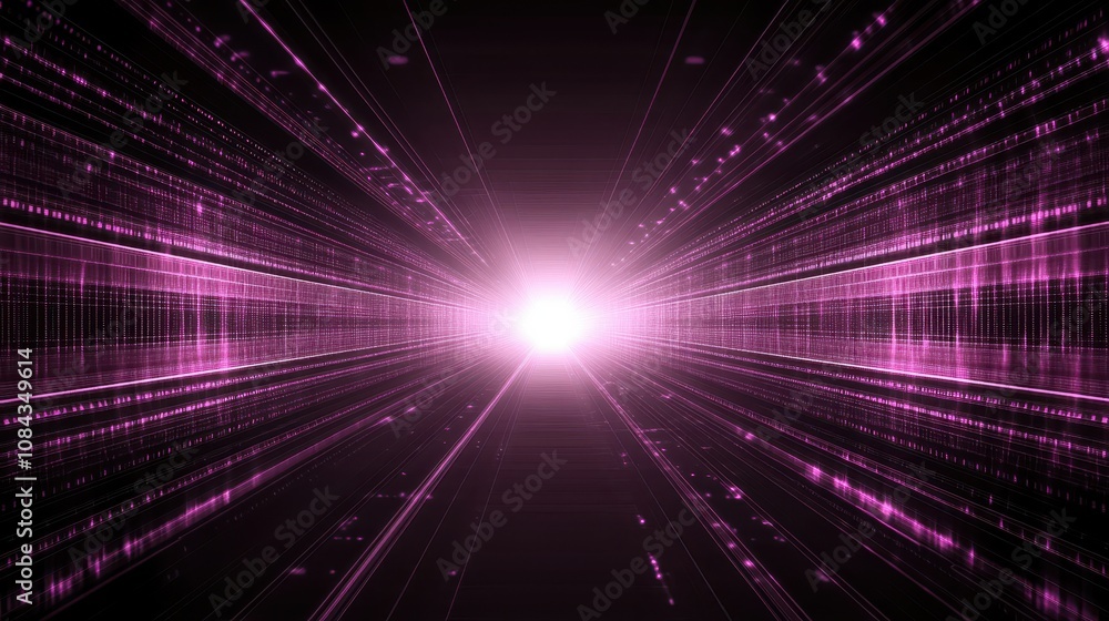 Poster abstract technology rays background with glowing lines and dynamic light effects for futuristic desi