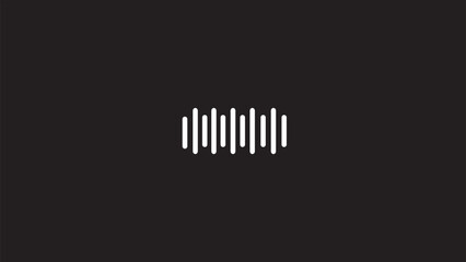 Abstract Podcast sound waves and audio soundwave of voice message records on black background.