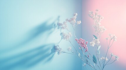 Pastel Dream Delicate Flowers in Soft Light