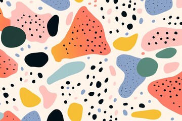 Abstract Terrazzo Background, Boho Terrazzo Wallpaper, Terrazzo Pattern, Colorful Abstract Terrazzo Background, Memphis Background, AI Generative