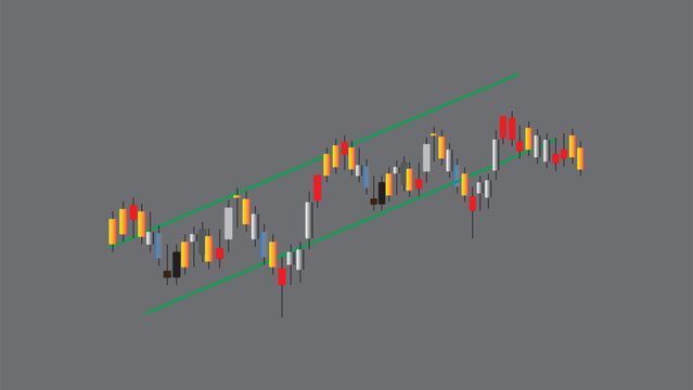 Abstract business stock market investment graph growth technology.