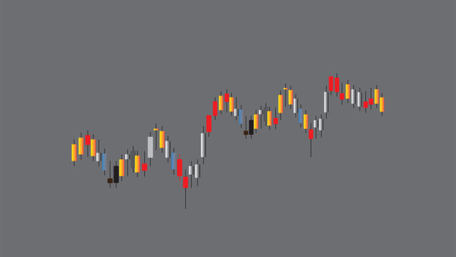 Abstract business stock market investment graph growth technology.