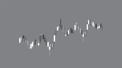 stock market candlestick chart pattern, up market, forex market simple design.