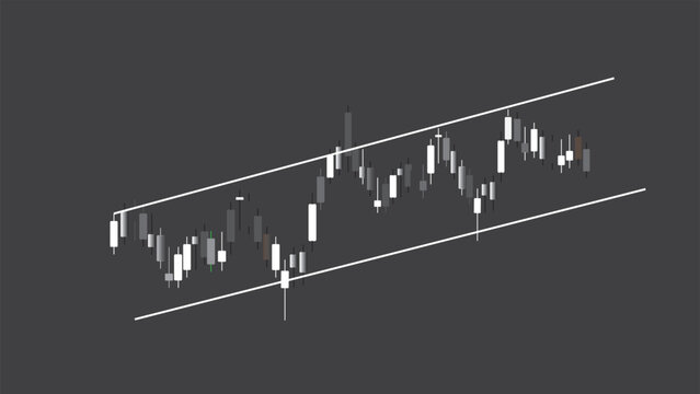 Abstract business stock market investment graph growth technology.