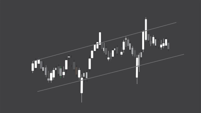 Abstract business stock market investment graph growth technology.