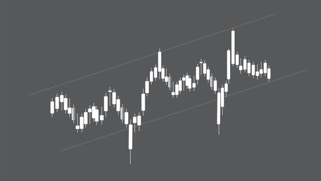 Abstract business stock market investment graph growth technology,