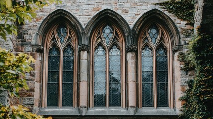 Obraz premium Gothic Revival Architecture of School Building