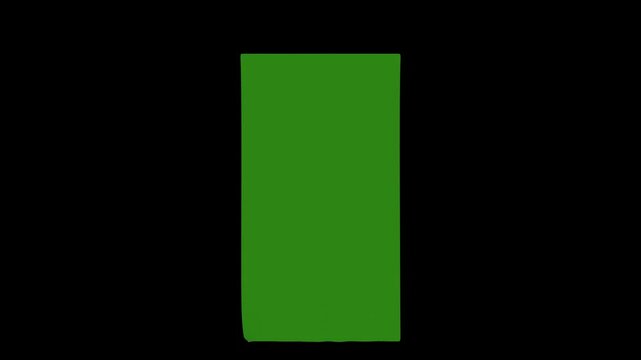 Banner Unroll CGI Ads, Outdoor Green Banner Mockup