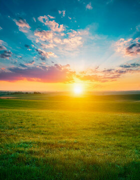 Paisaje de amanecer llanero.