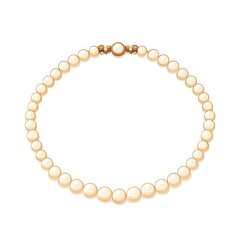 Elegant Classic Pearl Necklace with Smooth Luster and Gold Clasp, Perfect Accessory for Special Occasions and Everyday Wear, Timeless Fashion Statement for All Ages