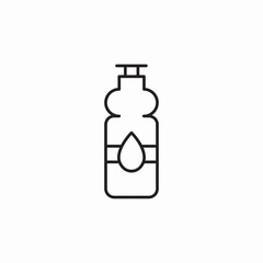 water plastic bottle icon sign vector