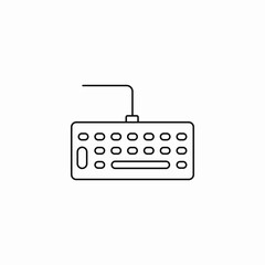 keyboard computer icon sign vector