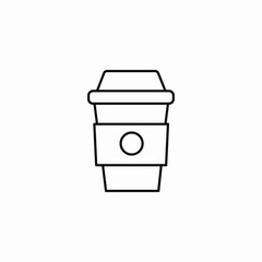 take away coffee icon sign vector