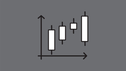Financial graph chart, stock market trading data.