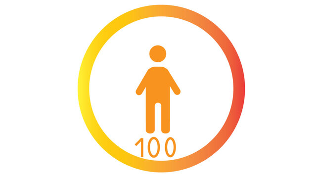 People icon, men sign in circle. people icon, vector illustration on white background.