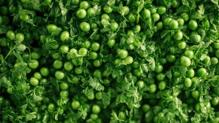 Vibrant Green Peas: A Close-Up of Freshness