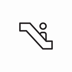 escalator floor icon sign vector