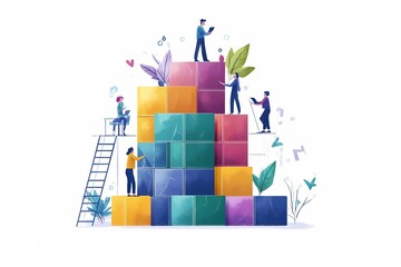 Fototapeta premium Career and career growth