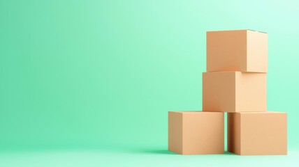 Obraz premium make to order concept. Customized packaging station for make-to-order products, tailored service, 3D illustration