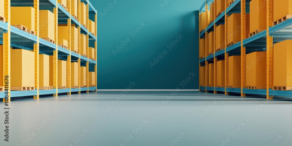 Poster make to stock concept. inventory dashboard with real-time updates on stock levels for high-demand pr