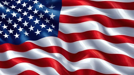 Wavy American flag background for memorial day HD image 