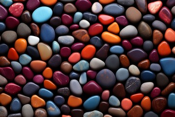 Colorful Pebbles Background, Multicolor stones Pebble background, stones wallpaper, pebbles Wallpaper, AI Generative