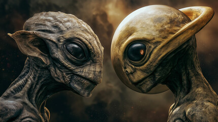 Futuristic Alien Planet with Blue EnergyTechnology