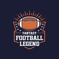 Obraz premium American football badge t-shirt vector design