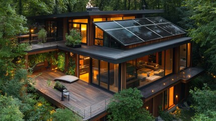 Stunning Modern Eco-Friendly House in the Woods