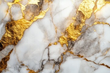 Elegant Marble with Gold Accents Background