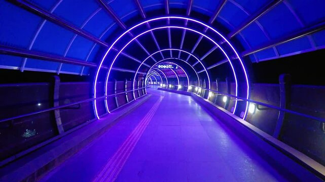 Pune, India - November 14 2024: The Pune Metro on the elevated corridor at Balgandharva Pune India. Metro elevated Pathway.