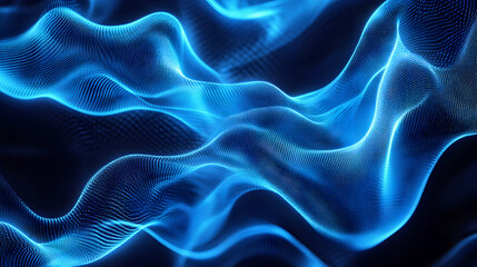 Obraz premium Abstract Blue Wave Pattern Background