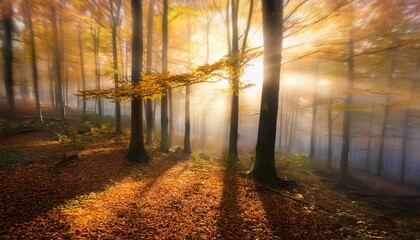 morning in the forest