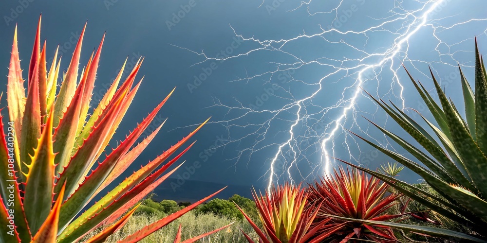 Poster Dynamic Abstract Background Featuring Spikes and Lightning Patterns with Ample Copy Space for Creative Design and Visual Impact in Various Applications