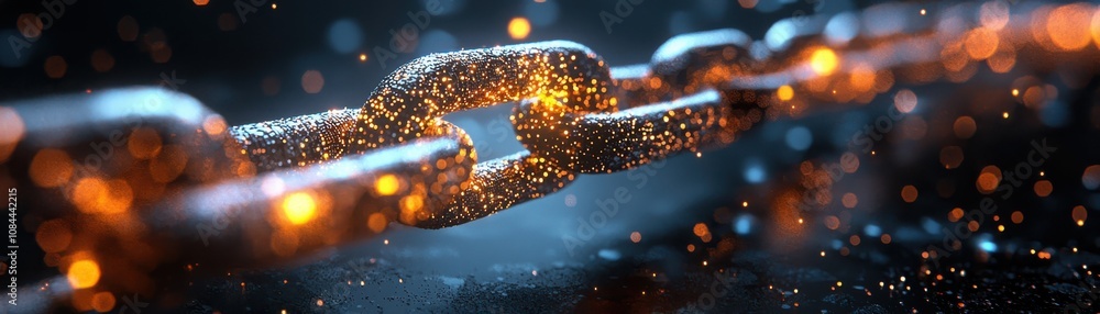 Poster exploring decentralized cloud storage solutions using blockchain technology in modern digital landsc
