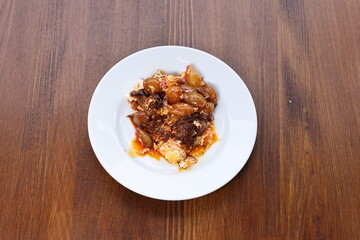 Turkish appetizers with traditional food 