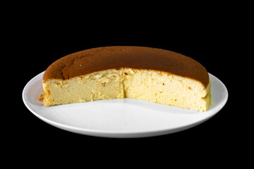 Traditional Japanese cheese cake, light cotton cake, cloud cake