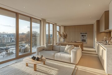 Transforming spaces clean airy scandinavian living room interior design modern home light-colored serenity