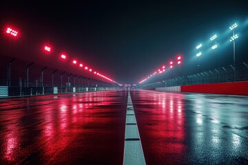 Racing circuit red lights